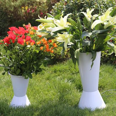 Thickened Flower Arranging Bucket with Inner Sleeve Floral Fixing Base for Bouquets Vase Insert Plant Pot Heavy-Duty Plastic Flower Bucket for Home