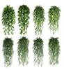90cm Persian Fern Leaves Vines Home Room Decor Hanging Artificial Plant Plastic Leaf Grass Wedding Party Wall Balcony Decoration