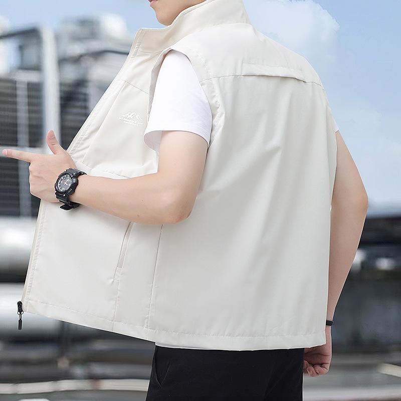 New Quick-drying Vest Men s Spring and Autumn Thin Waistcoat Fishing Vest Men s Vest Sports Jacket Thin S