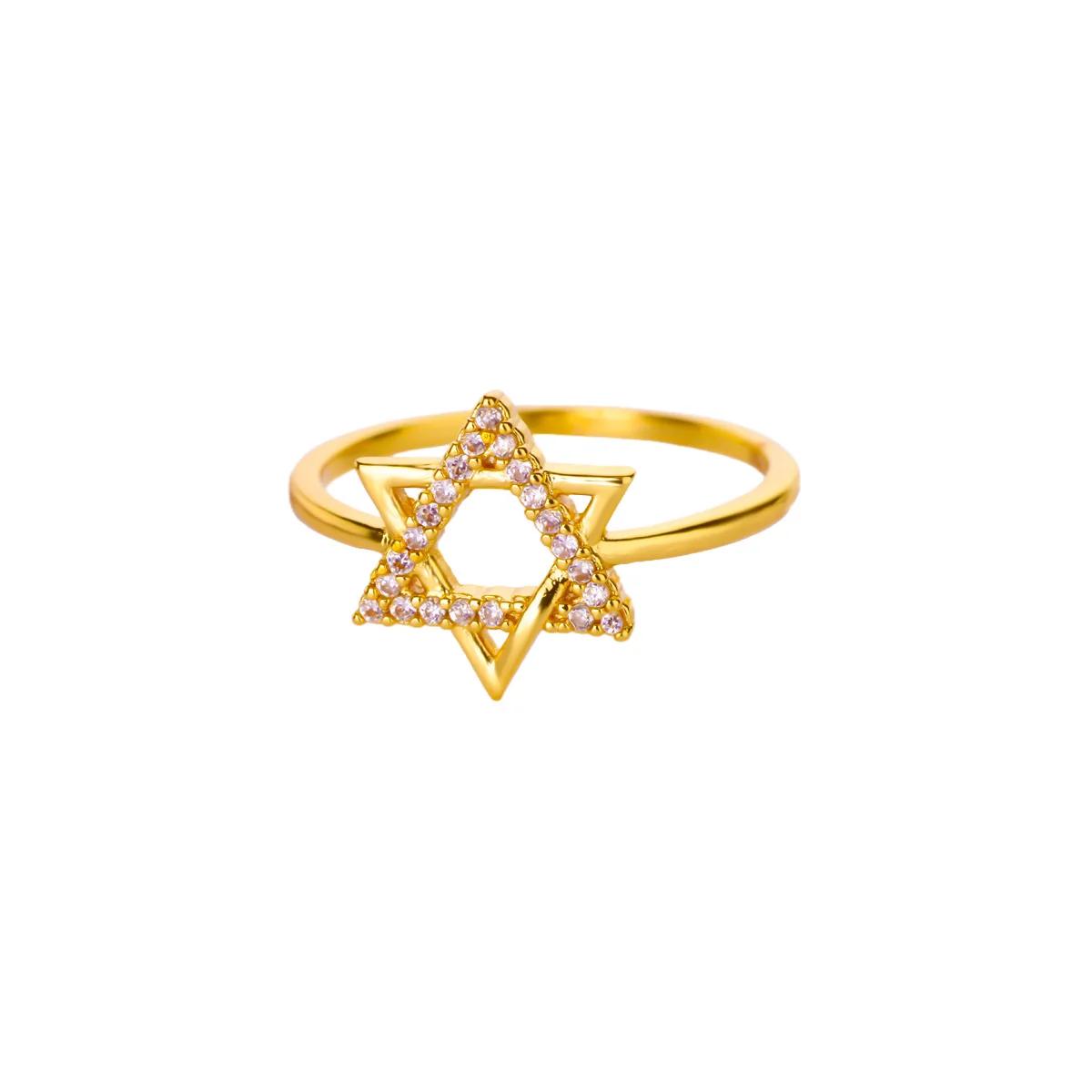 

Stainless Steel Tiny Zircon Rings For Women Exquisite Gold Color Sun Double-Layer Ring Punk Hip-Hop Accessory Bague Jewelry Gift resizable