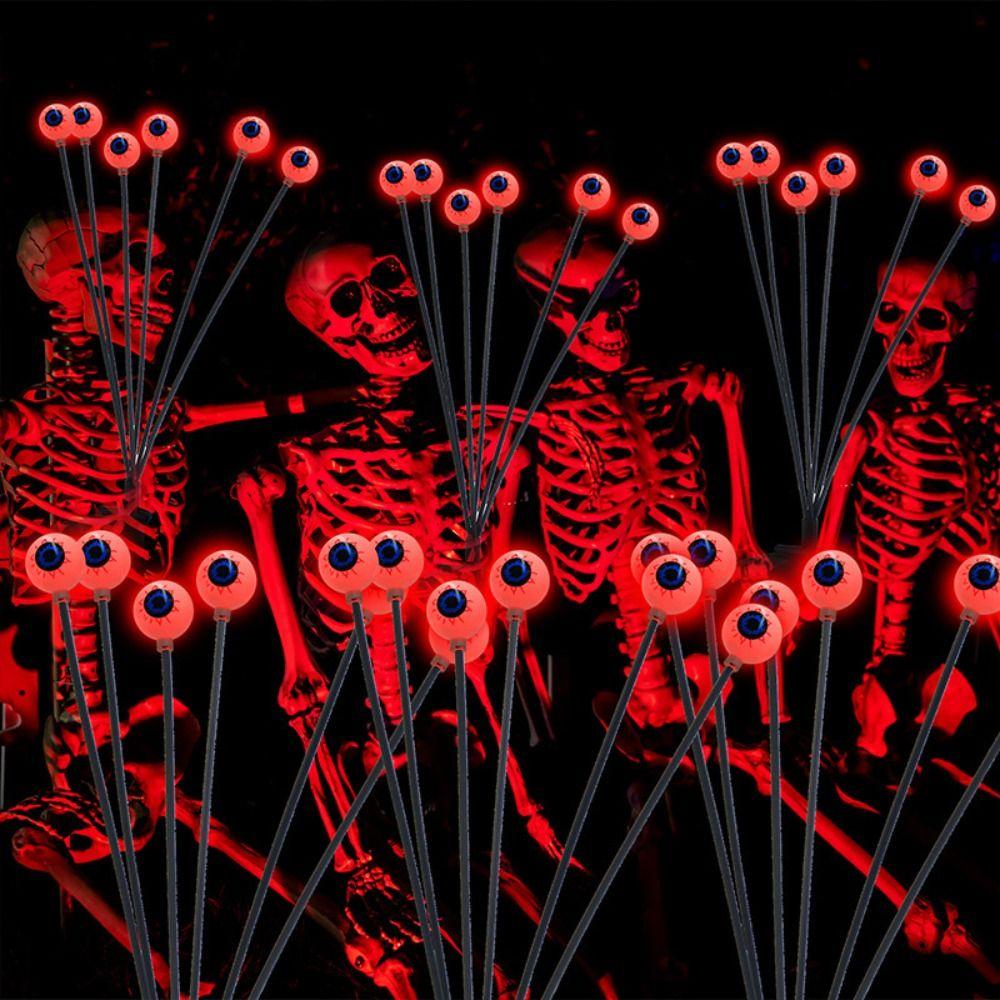6PCS Plug-in Light Halloween Outdoor Decoration Atmosphere Solar Garden Lawn Lights  Bar