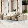 VidaXL Garden Lounge Set with Cushions 10 Pcs, Patio Sofas, Patio Furniture Set, Outdoor Furniture, Beige 3257934