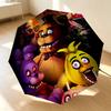 Fnaf Party 8 Ribs 3Fold Black Glue Uv Protection Umbrella Sun Protection Rainproof Compact Folding Umbrella For Travel Daily Use C924774