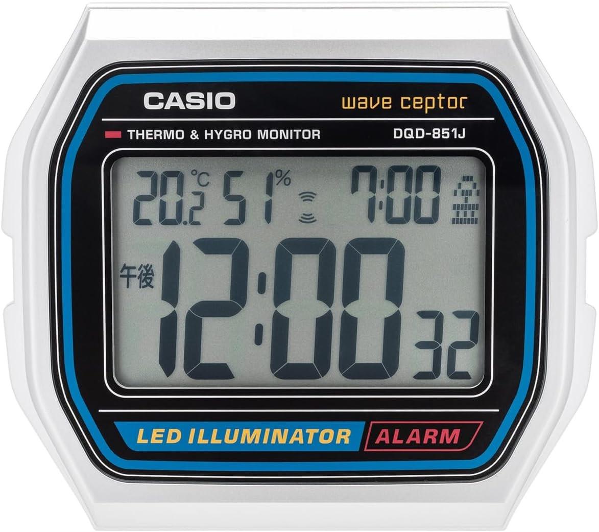 CASIO WAVE CEPTOR A158WA electric alarm clock DQD-851J-8JF Japan