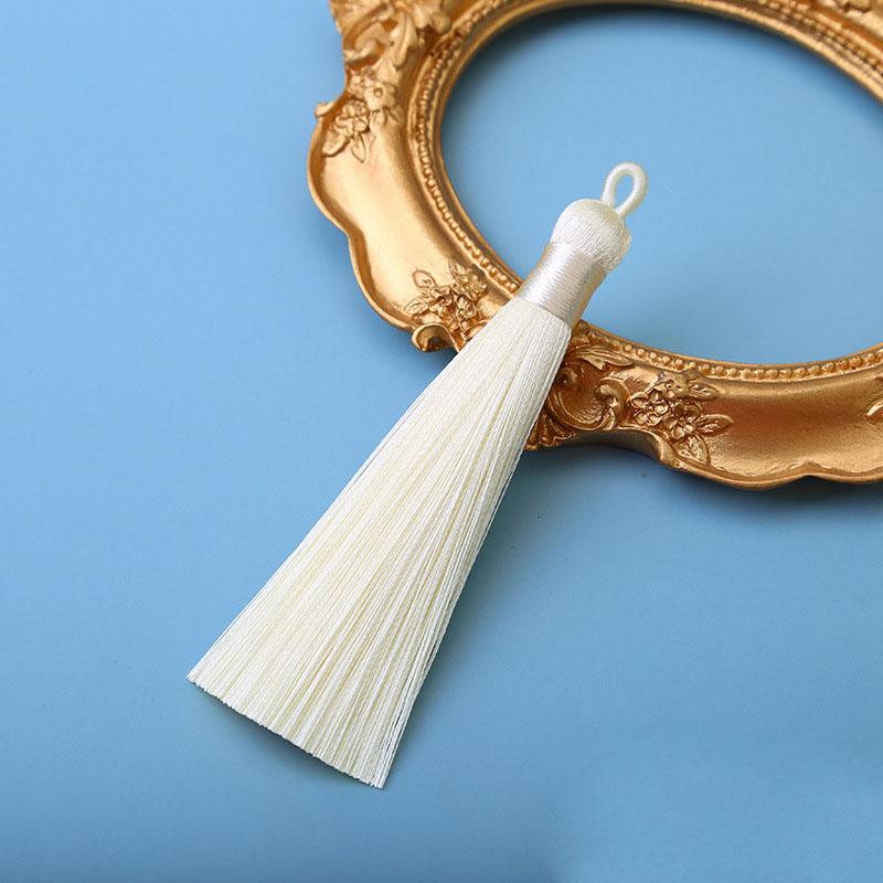 10pcs 8cm Ice Silk Tassel Charms Brush Pendant Crafts For Diy Jewelry Making Accessories Handmade Bracelet Earring Decor Crafts