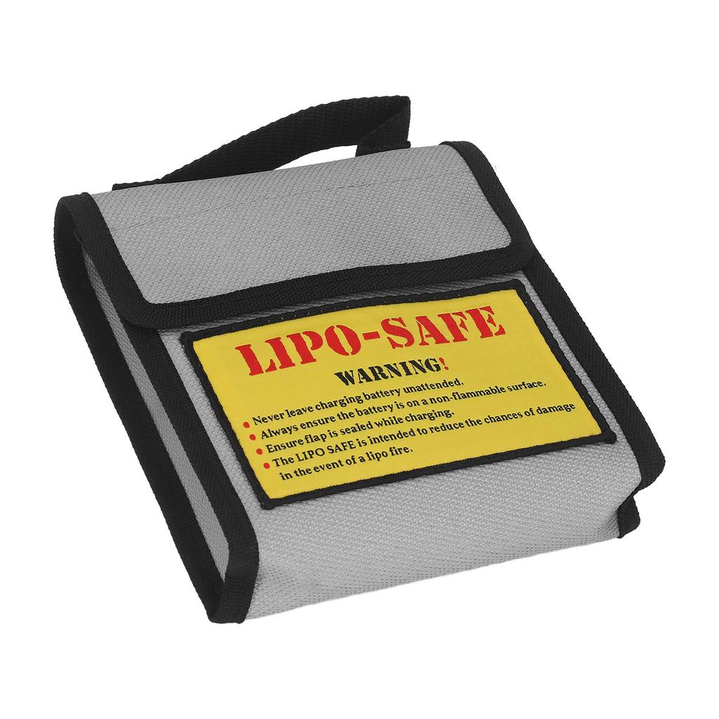 Sac de sécurité pour batterie Lipo Gris Ignifuge Anti-explosion Sac de protection pour batterie pour la maison