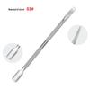 Stainless Steel Double-Ended Cuticle Pusher for Nail Art and Manicure