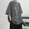 2021 Men's Short-Sleeve Summer Trendy Loose Hong Kong Style T-Shirt