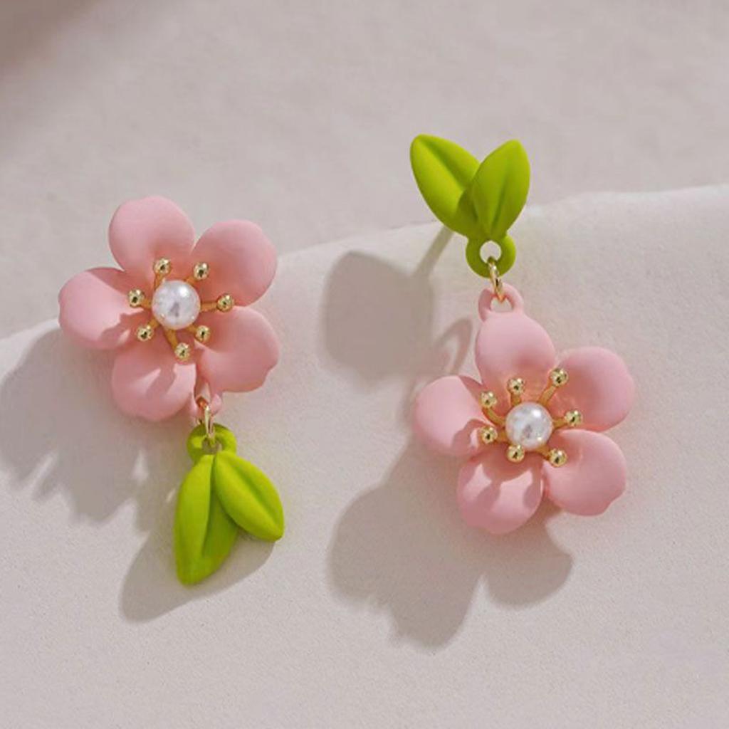 New Summer Collection Flower Dangle Earrings Jewelry for Women with Hypoallergenic & Plant Elements Style Stud Earrings Gifts
