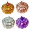 LED Glass Pumpkin Lantern with Smart Timer 10 Warm LEDs