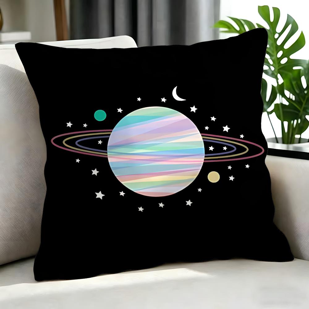 Art CCartoon Planet Cushion Cover Cushion Cover Set Pcs x x x Pillowcase Decorative Sofa Home Decor