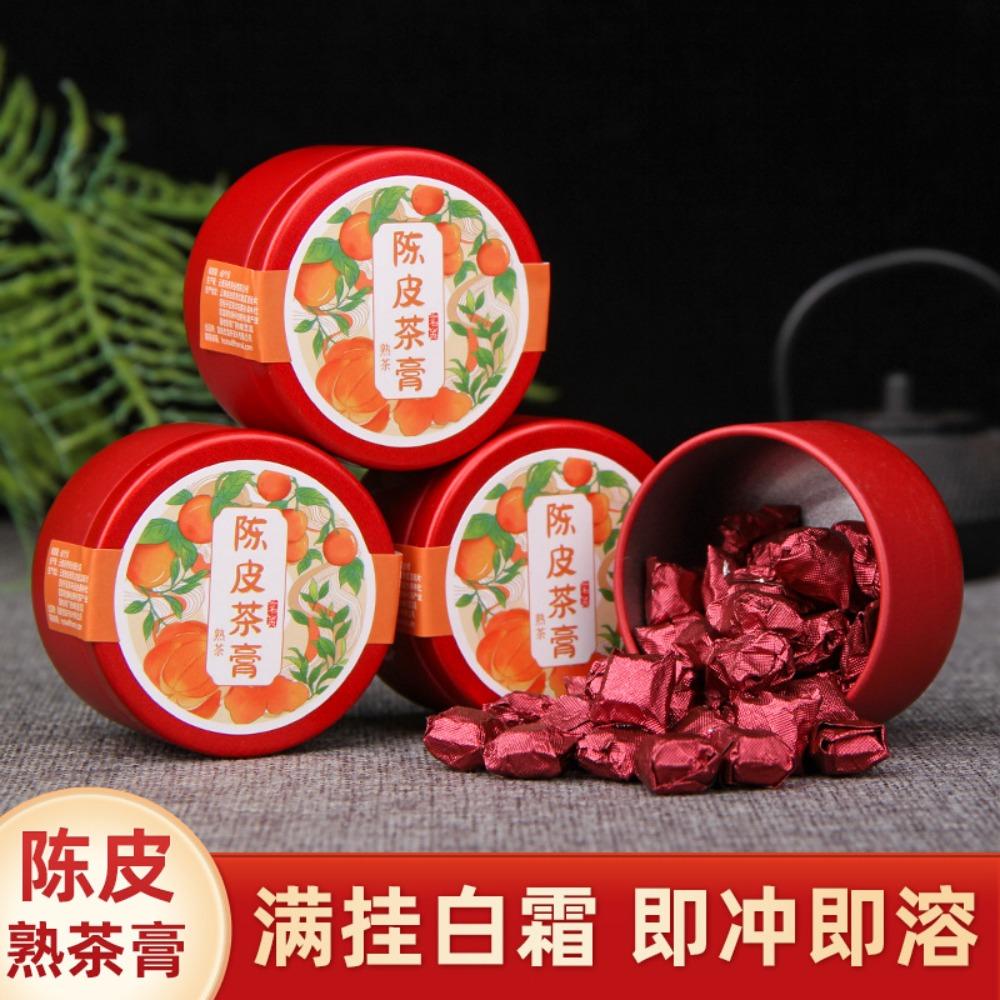 Yunnan Waxy Fragrant Pu'er Raw and Ripe Tea Paste Rose Jasmine Tangerine Peel Dianhong Tea Concentrated Cold Brew Instant Solid Tea Wholesale