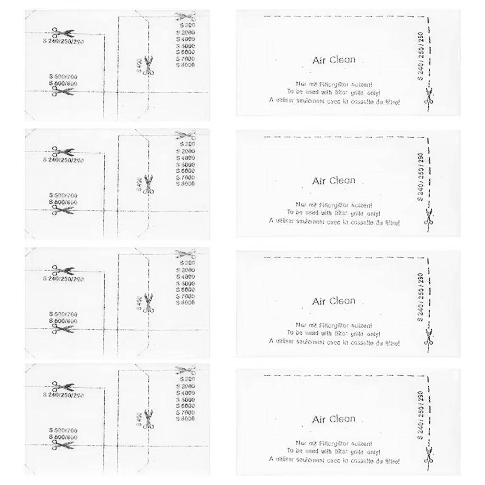 6Sets Exhaust Filter Filter Cotton Pack Replacement Parts  For Miele Complete S8340 S8360 C1 C2 C3