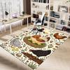 1PC farm chickens Non-Slip Floor carpet, Office, family, bedroom, Studio - Large Area Rug, Vibrant Colors, Longlasting Material-X445