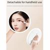 Removable Makeup Mirror with LED Light Rotatable Stepless Dimming Daylight Vanity Mirror with Storage Base Tricolor Light