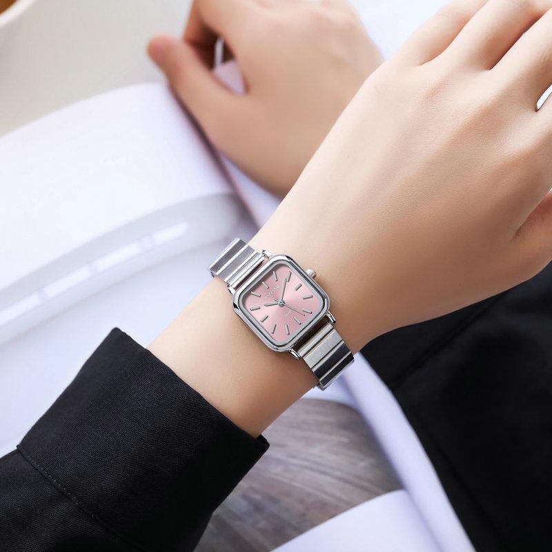 Watch Female High School Student Niche Temperament Wind Light Luxury Korean Square Bamboo Fashion Women'S Watch