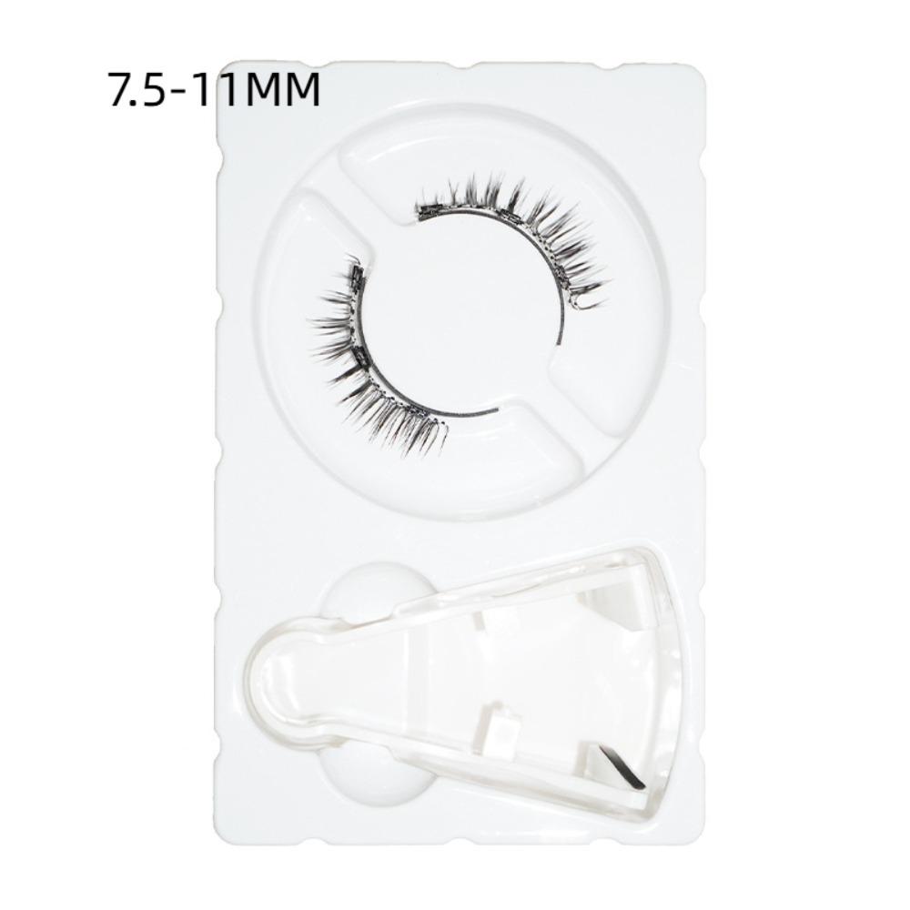 Reusable Magnetic Eyelashes with Clip Glue Free False Eyelash Clusters  Female
