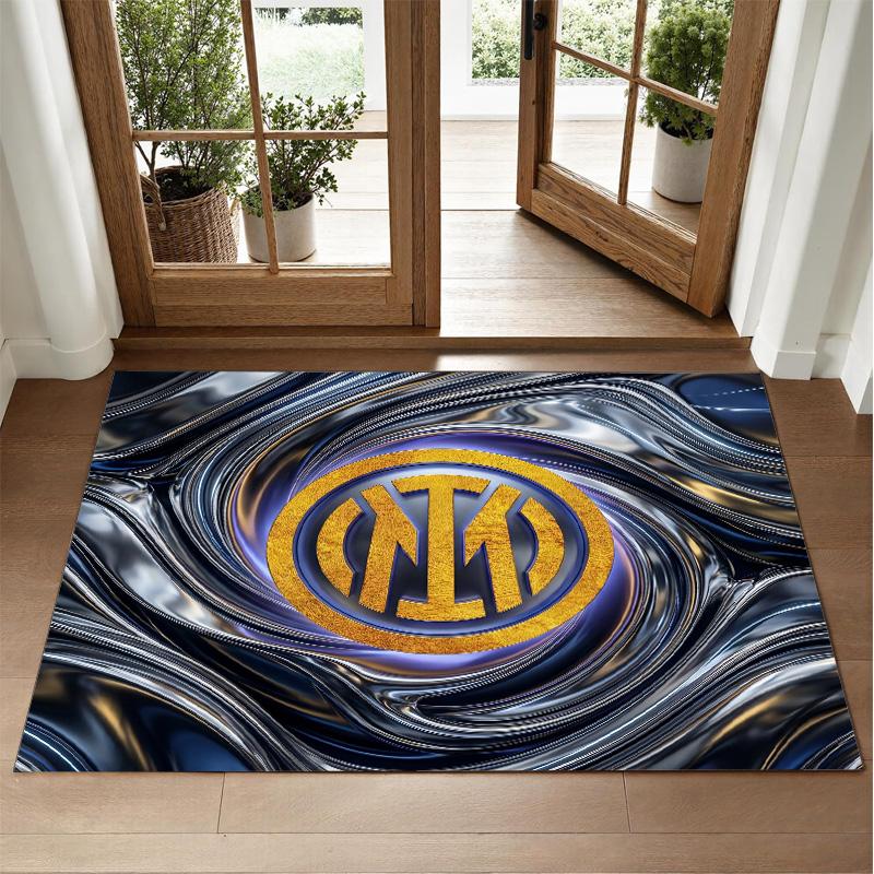 Borussia Dortmund Design Crystal Velvet Rug Soft Decorative Mat for Bedroom Entrance