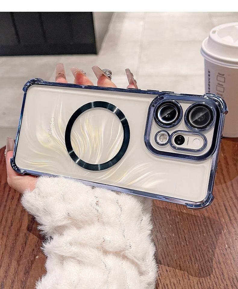 CD pattern OPPO Reno11Pro mobile phone case lens film Reno11 airbag Reno11F protective cover transparent