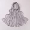 Ethnic Line Rhinestone Long Gauze Malay Headscarf Shiny Scarf