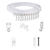 Easy Installation Bendable Curtain Track Kits 1/2/3/5Meter Flexibility Ceiling Rails for Shower Space Window Treatments