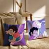 Cute S-Steven Universe Pillow Case Sofa And Living Room Decorative Cushion Covers Dust-proof And Mite-proof Invisible Zipper