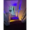 HOMZY Rechargeable LED Night Light with Motion Sensor Wall Lamp RGB Gradient Ambient Light Dimmable Indoor Light Magnetic Step Lamp