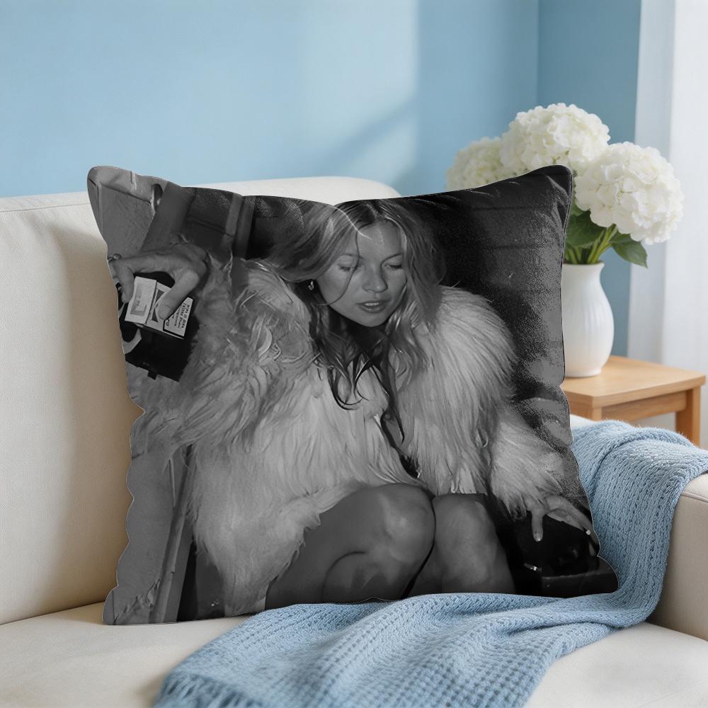 Model KKate MMoss Cushion Cover Square Pillow Bedroom Sofa Leisure Comfort Living Room Home Decoration X
