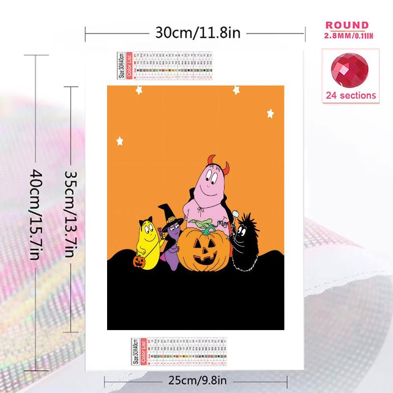 Barbapapa 100% Round Full Drill 5D DIY Diamond Painting Embroidery Cross Stitch Rhinestone Décor