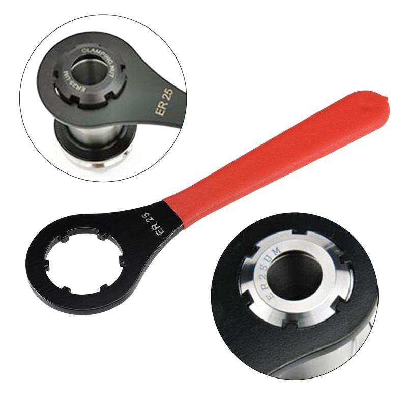 ER25 O-Typ Schlüssel Spannschlüssel Spannzangenfutter Für Fräswerkzeug Drehwerkzeug Spannmutter Hochkohlenstoffstahl ER25 Schlüssel