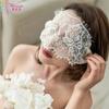 Popular Sexy Lingerie Lace Mask Hollow Eye Mask Strap Black and White Accessories Veil One Piece