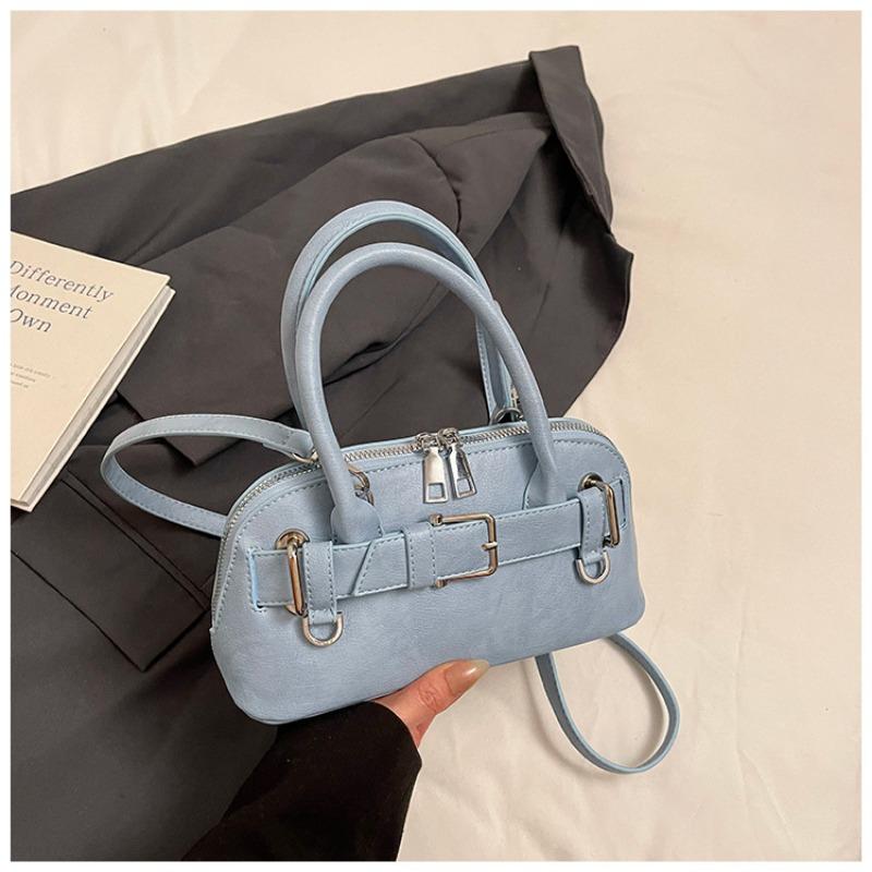 

Niche design portable shell bag women s new trendy locomotive Spice girl high-end shoulder messenger bag синій