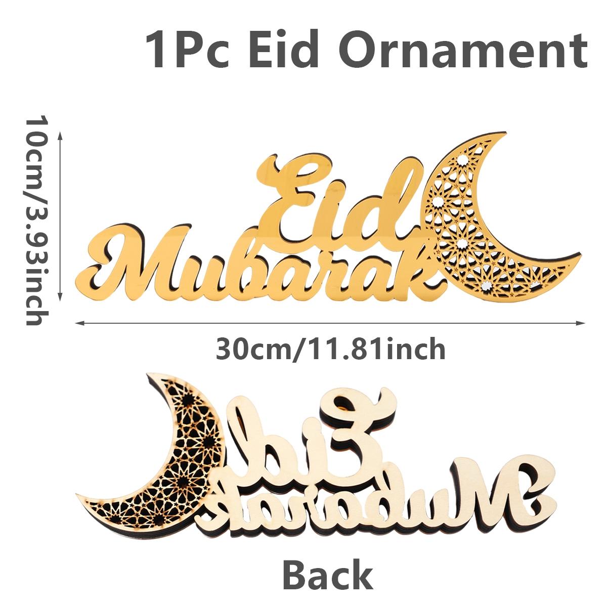 

Ramadan Kareem Golden Acrylic Ornament 2025 Eid Mubarak Ramadan Decoration for Home Islamic Muslim Party Decor Eid Al Adha Gift
