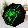 Atletico Nacional Fashionable Automatic Opening/Closing Folding Umbrella. Portable and Foldable, Ideal for Gift, Travel, and Daily Use.
