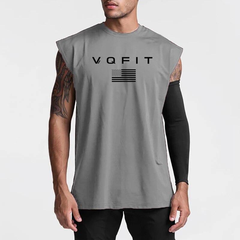 

Мужской летний свободный сетчатый быстросохнущий жилет для фитнеса с графическим принтом Do The Work Dropship Marathon Running XXL серый