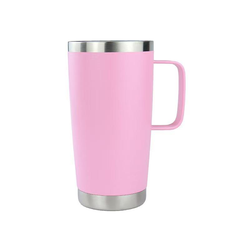 20oz Multicolor Double-Wall 304 Stainless Steel Car Thermos with Lid