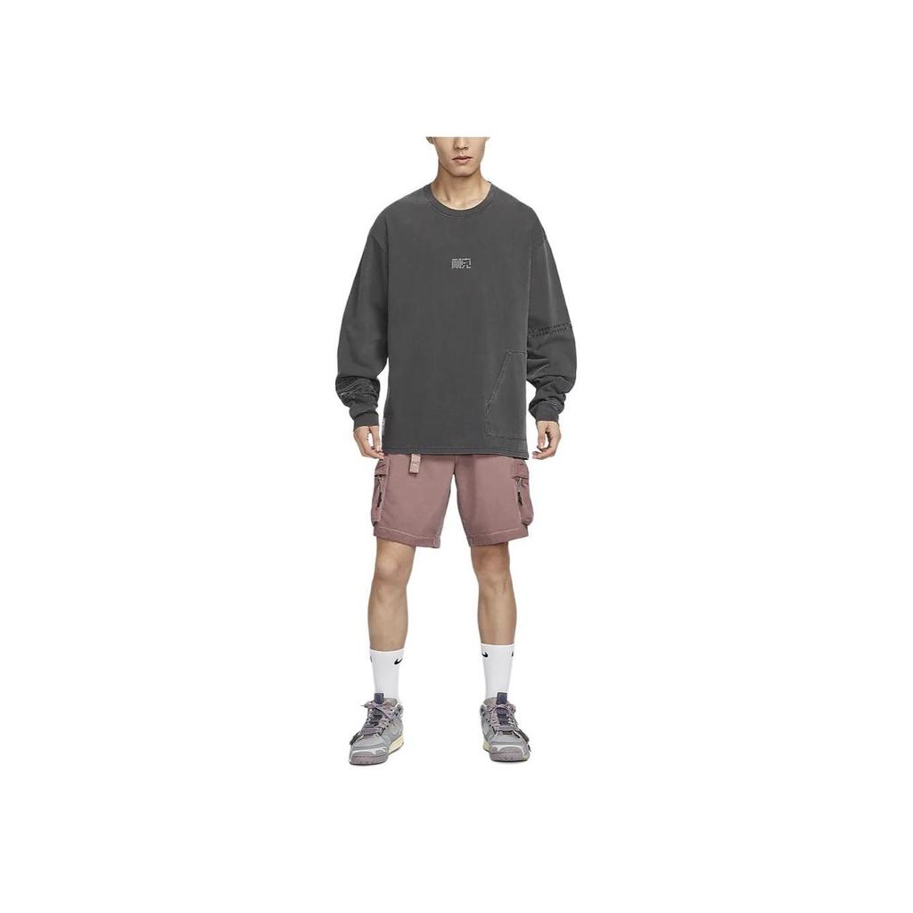 Nike Sportswear Standard Fit Long-Sleeve T-Shirt Men Grey HF0813-070