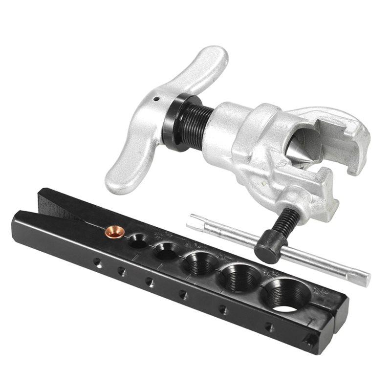 AB34-Eccentric Flaring Tool Set Refrigeration Water Gas Brake Line Applications Tubing 6 Dies Sizes 1/4 - 3/4Inch