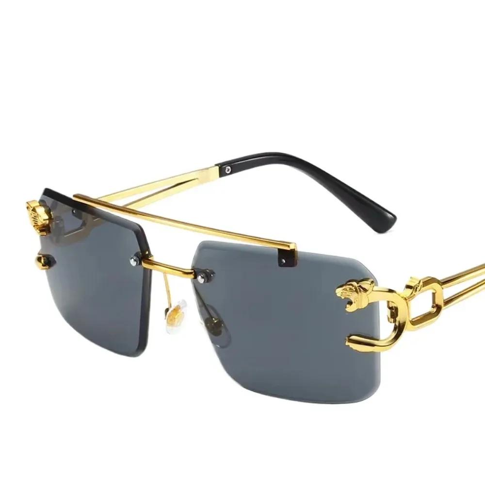 Frameless Square Sunglasses Fashion Sunglasses Women European and American Colorful Sunglasses