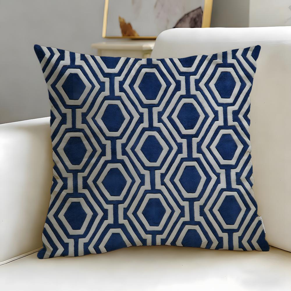 Cute Cartoon Texture Cushion Cover Soft  EasyWash Pillow Case  Versatile for Couch Bed Travel and Office
