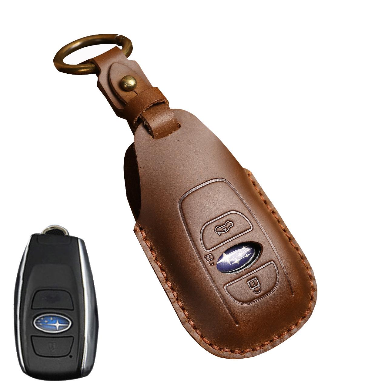 The Key Cover Is Suitable for Subaru Lion VS Forester Pure Handmade Key Case for Genuine Leather Cars