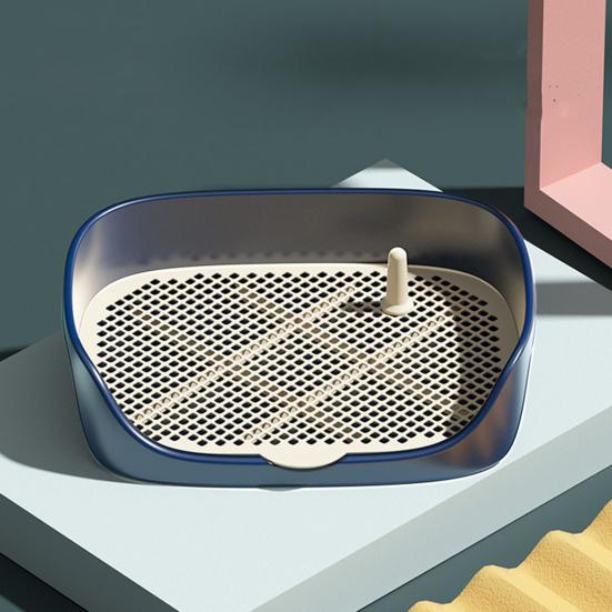 Pet Dog Toilet Portable Pet Lavatory with Protection Wall Potty Training Toilet with Grille Litter Box for Cat Puppy Small Medium Dogs