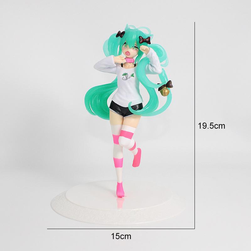 

New Anime Hatsune Miku Figure Sexy Character Ornaments Pvc Action Model Collection Kawaii Car Decoration Toys Kid Surprise Gifts
