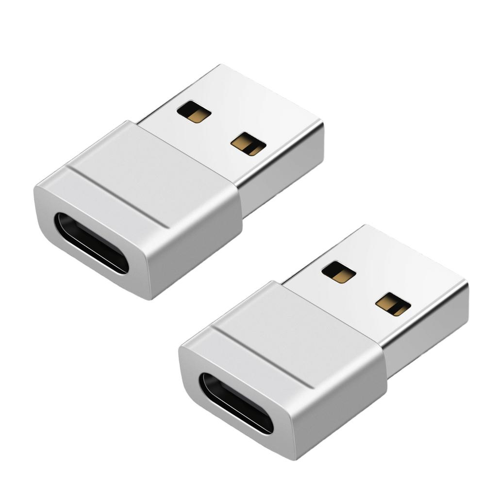 2Pack USB C Female To USB Male Adapter Enjoy 480mbps Fast Transmission and Safe Charging Type C To USB Adapter