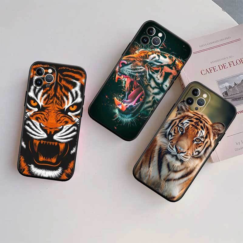 Animal Tiger Phone Case for Redmi Note 12 12S 12C 13 13C 13R 14 14S 14R 14C 11A 13X A3 A3X A4 A5 Pro Max Plus
