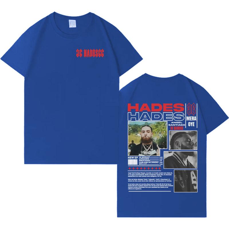 Rapper Hades 66 Make Money Not Friends 2025 Gothic Short Sleeve Tee Shrit Cotton Mens Tees High Quality Crewneck Tops Teenagers