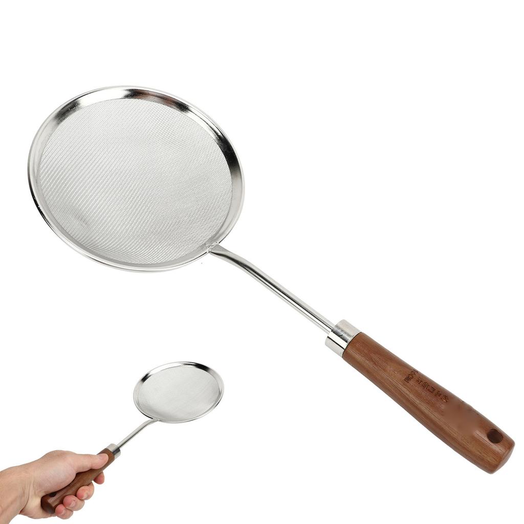 Oil Colander Efficiency Filtration Easy To Use Fine Mesh Food Strainer Spoon for Grease Gravy Foam