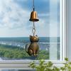 Cat Wind Chime Garden Yard Door Windchime Decorations Elegant Animals Statue Decor Outside Bells Pendant for Yard Home Balcony