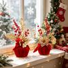 Red and Gold-Edged Christmas Tree Decorations: Perfect for Holiday Festivities and Gift Giving