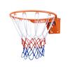 Basketball Rim, Wall Door Mounted Basketball Hoop, Heavy Duty Q235 Basketball Flex Rim Goal Replacement with Net, Standard 18" Indoor and Outdoor